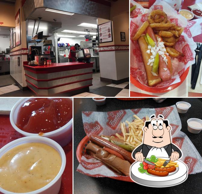 Menu of Freddy's Frozen Custard & Steakburgers fast food, Baton Rouge