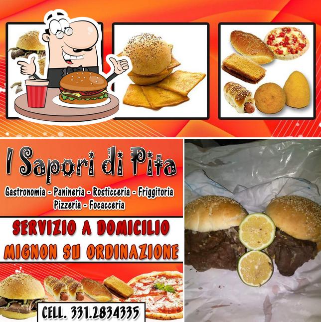 Prova un hamburger a I Sapori di Pita