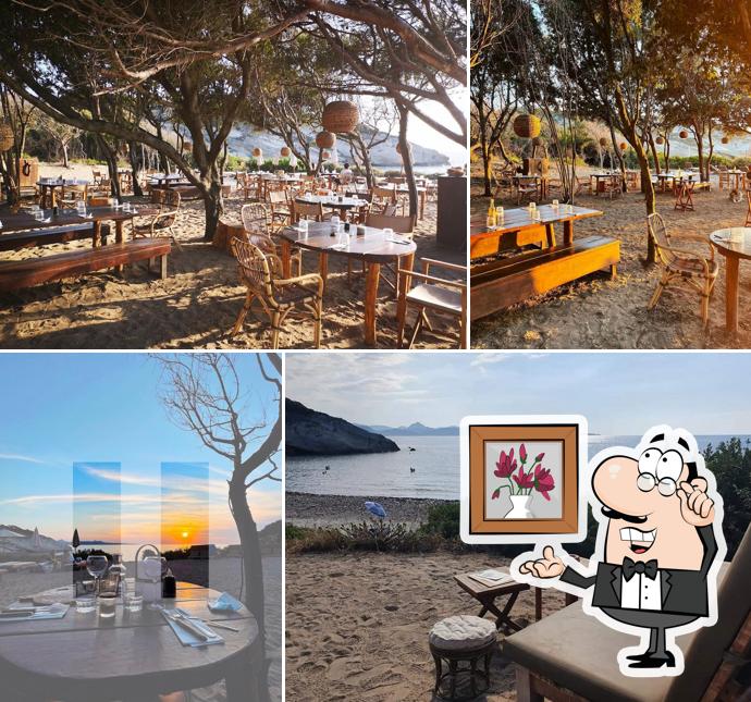 Installez-vous à l'une des tables de BO'S Plage