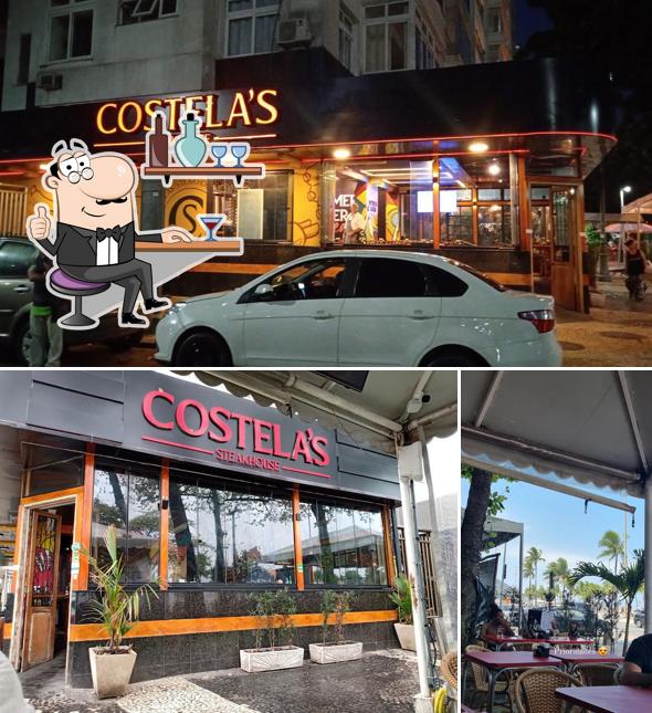 A imagem do Costela's Steak House’s interior e exterior