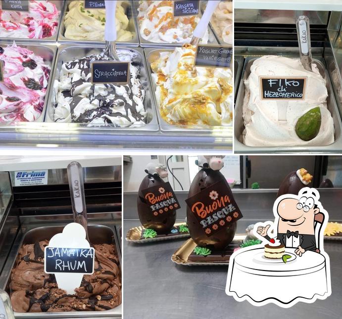 Kakao Gelato e Ciokkolato serve un'ampia selezione di dolci