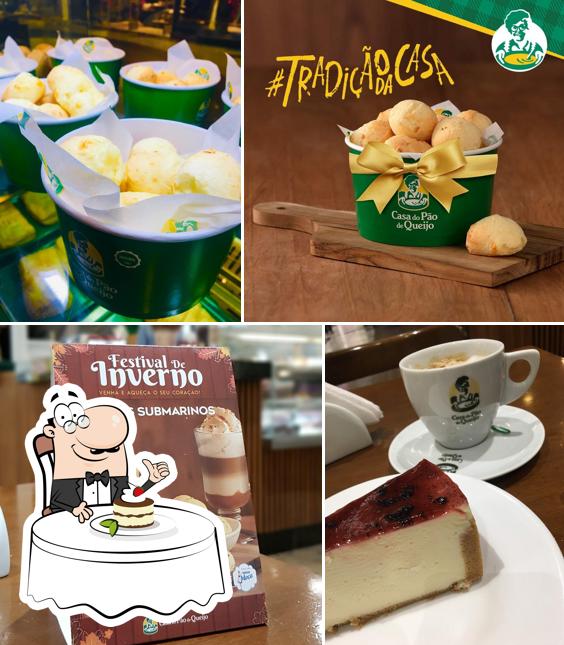 Casa do Pão de Queijo provê uma escolha de sobremesas