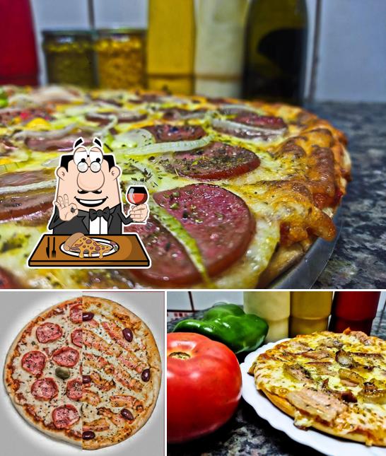 Escolha pizza no Noemias Pizzas