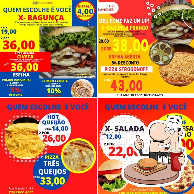 Hambúrguer em Up Lanches