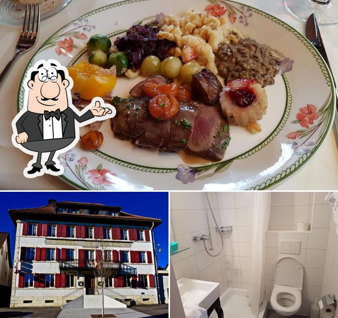 Estas son las imágenes que muestran interior y comida en Hôtel du Soleil