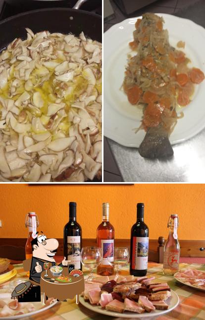 La immagine di cibo e alcol da Osteria Rusticanella