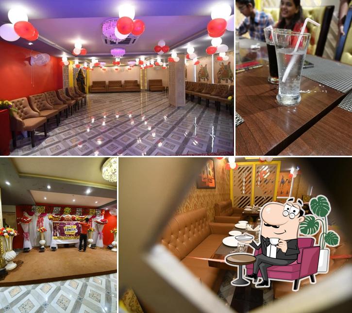 The interior of Rajwada Restaurent