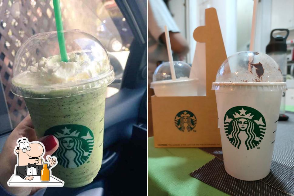 Try out different beverages served at Starbucks Aguirre Ave. BF Homes