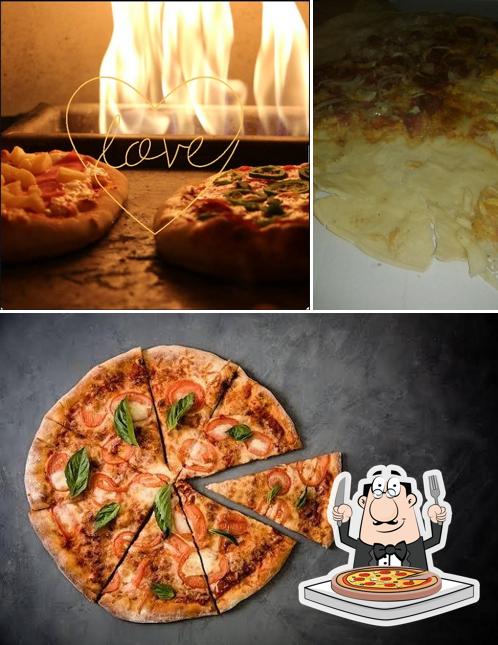 Peça diversos variedades de pizza