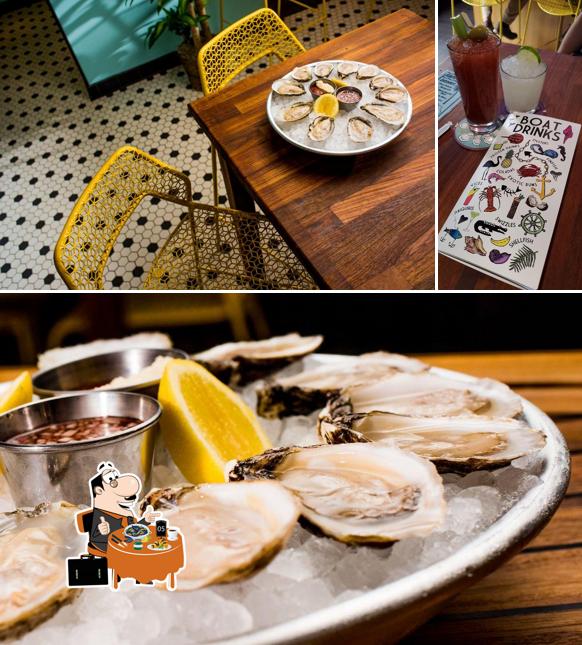 Try out seafood at Boat Drinks