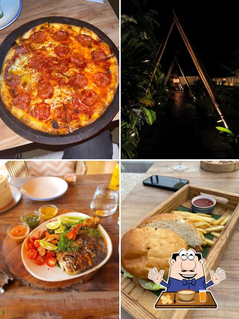 Food at Saz on the Beach