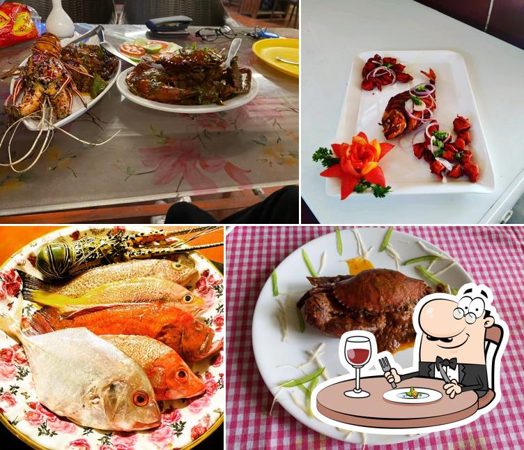 Food at Famous Seafood Restaurant