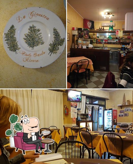 Guarda la foto che presenta la interni e cibo di Pizzeria La Ginestra