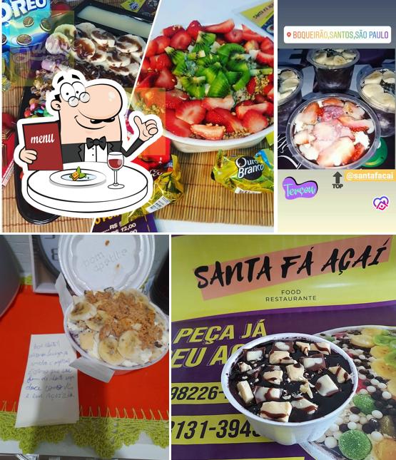 Comida em Santa Fá Açaí