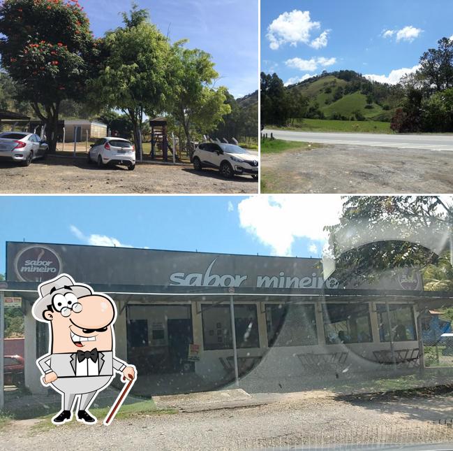 O exterior do Restaurante Sabor Mineiro
