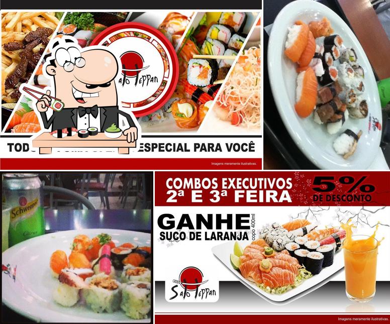 Escolha diversas opções de sushi