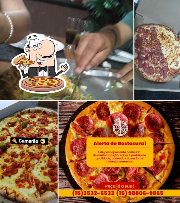 Escolha pizza no Buona Massa