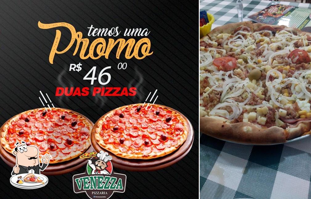 No Venezza Pizzaria, você pode desfrutar de pizza