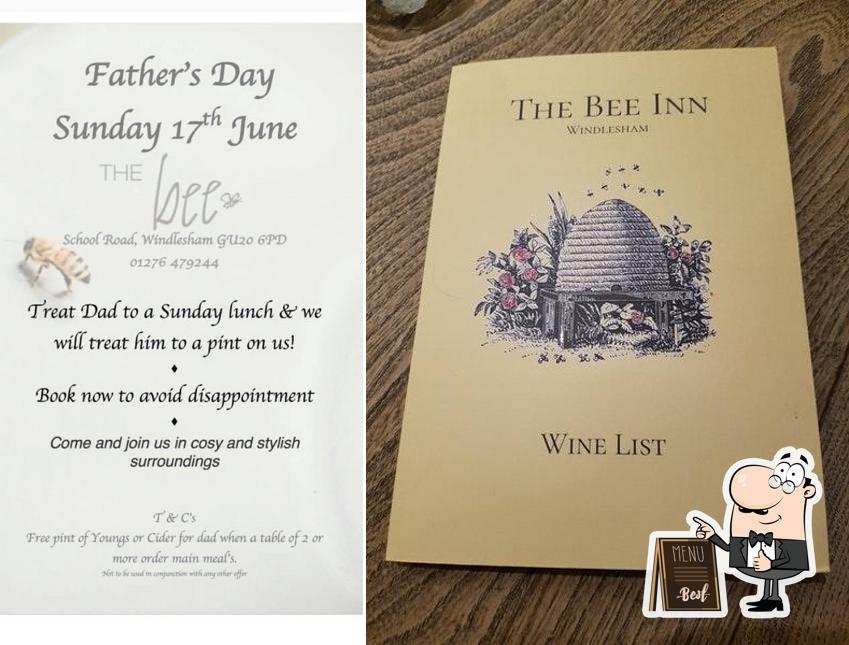 The Bee pub in Windlesham Restaurant menu and reviews