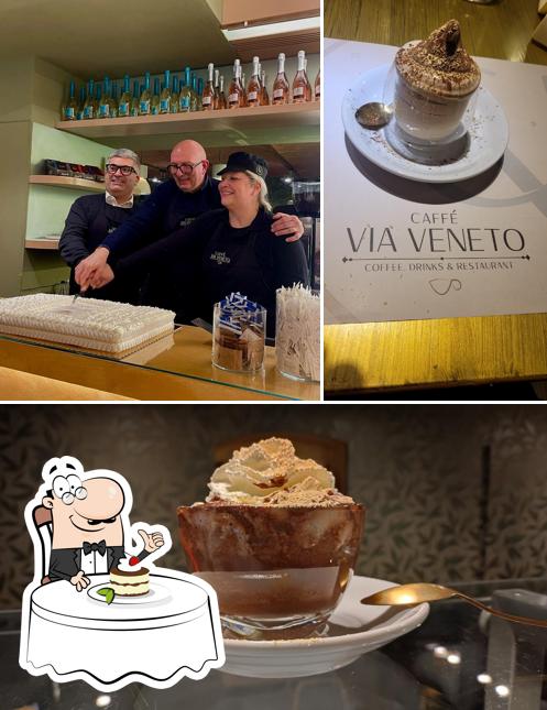 Caffè Via Veneto serve un'ampia gamma di dessert