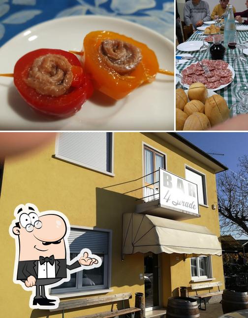 La interni e cibo del ristorante
