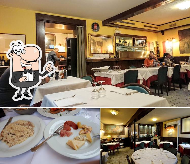 La immagine della interni e cibo di Ristorante Re Enzo
