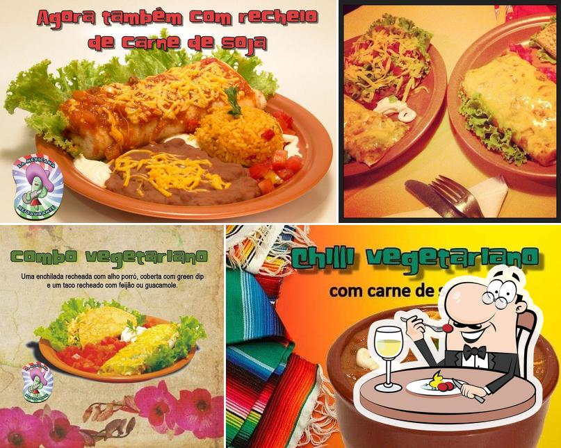 Comida em La Mexicana Restaurante