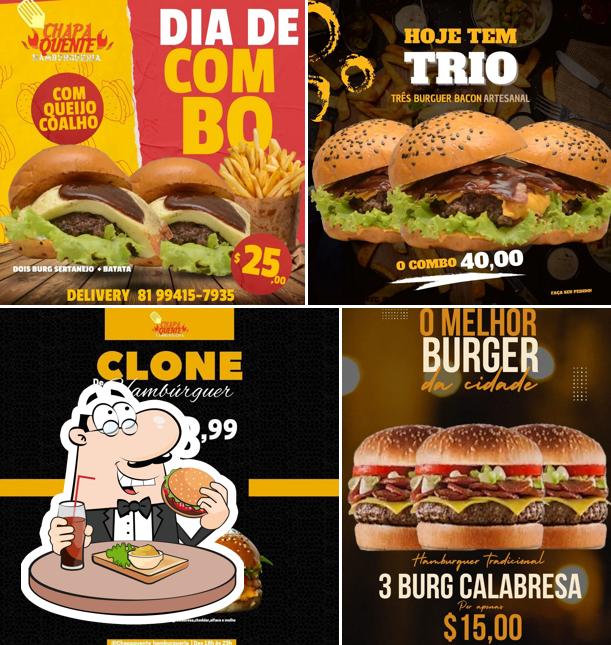 Hambúrguer em Chapa Quente Hamburgueria