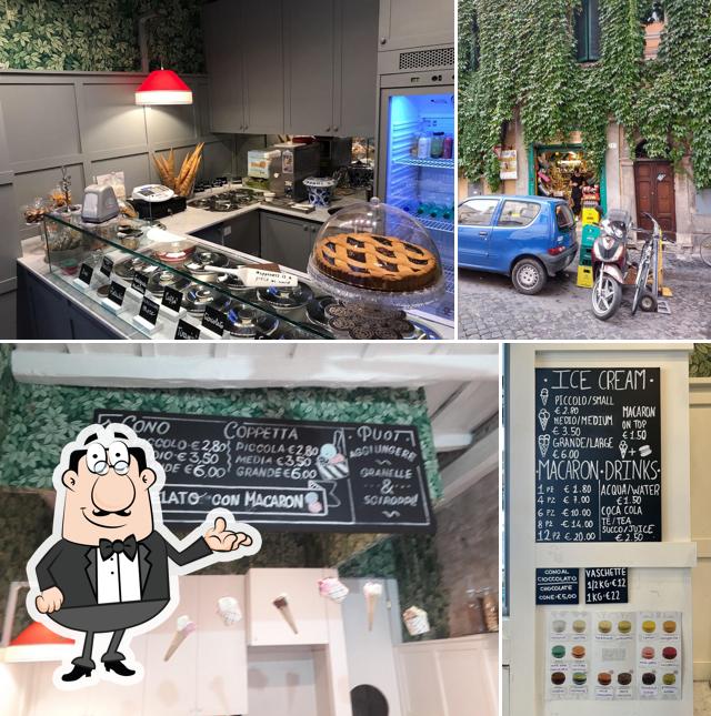 La foto di interni e lavagna da Gelateria Glauco