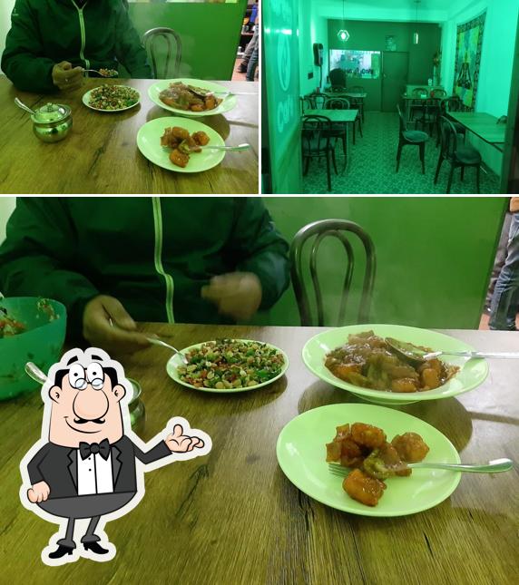 The interior of Green cafe