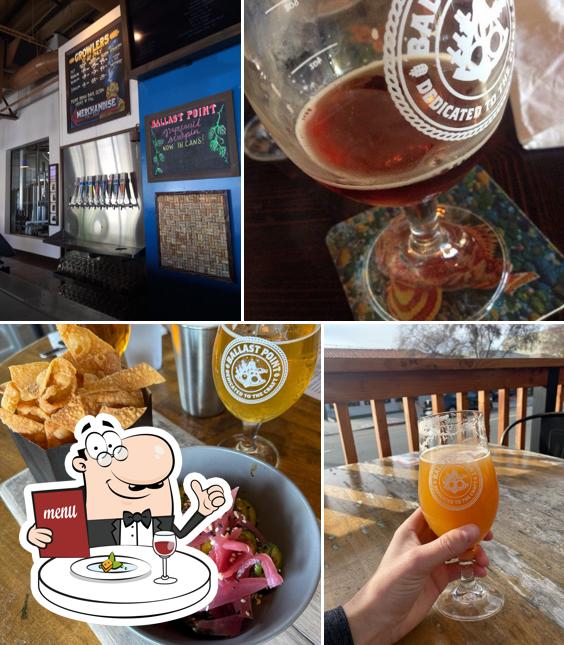 Ballast Point Brewing Little Italy in San Diego Restaurant menu and