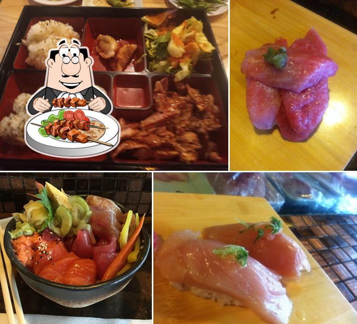 Food at Kuru Kuru Sushi