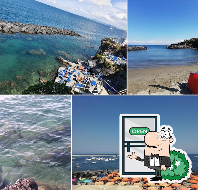 Guarda gli esterni di lido bar la scogliera