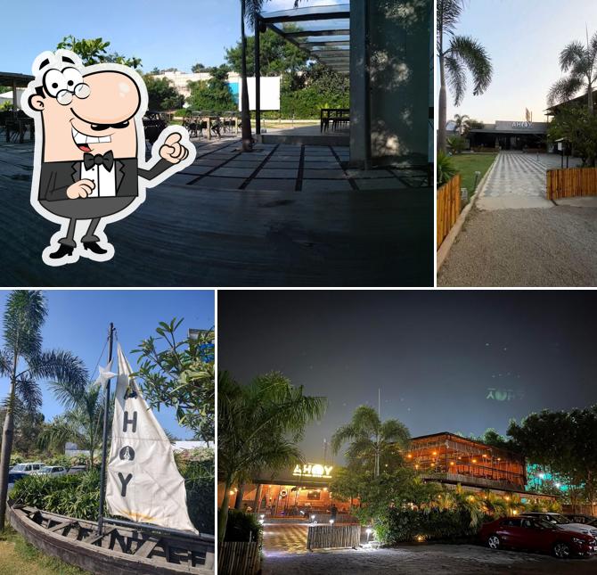 Check out the outside area of Ahoy Resto