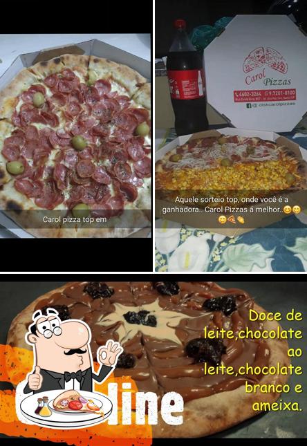 No Carol pizzas., você pode conseguir pizza