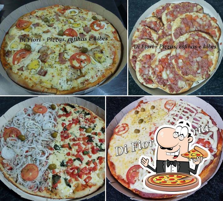 Elige una pizza en Di Fiori Pizzas e Esfihas