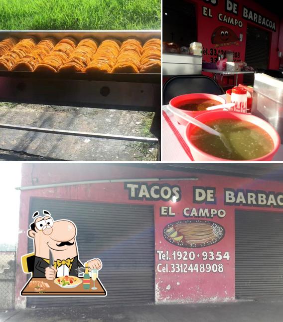 Among different things one can find food and interior at Tacos De Barbacoa El Campo