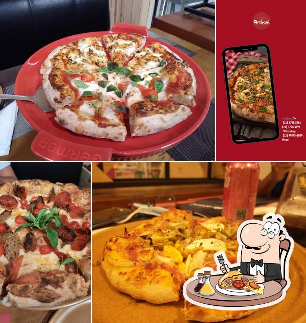Consiga pizza no Restaurante, Bar e Pizzaria Artisani
