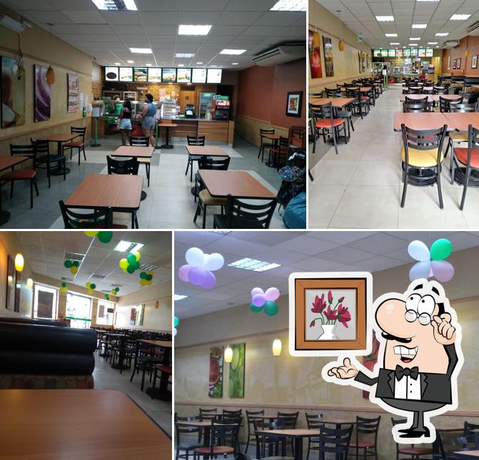 Veja imagens do interior do Subway