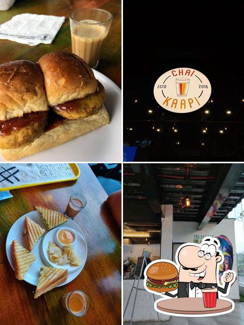 Get a burger at CHAI KAAPI UNO