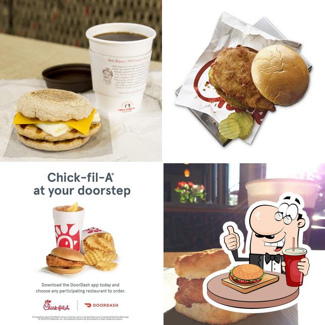 Try out a burger at Chick-fil-A