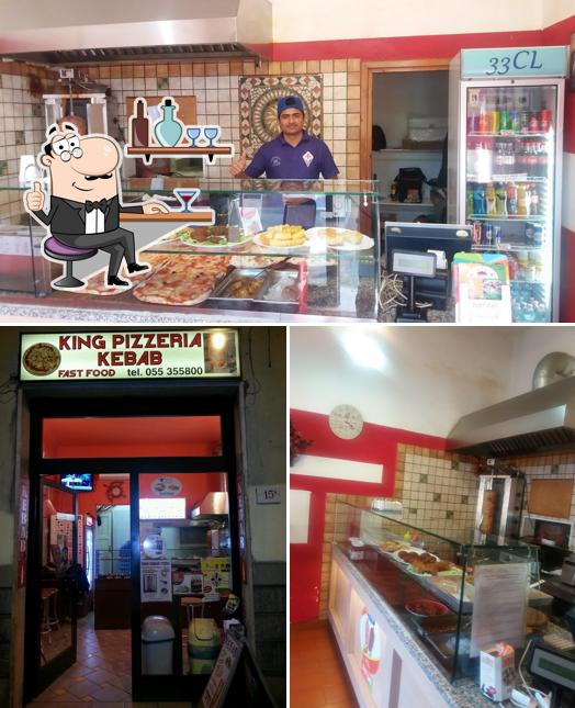 L'intérieur de King Pizzeria Kebab