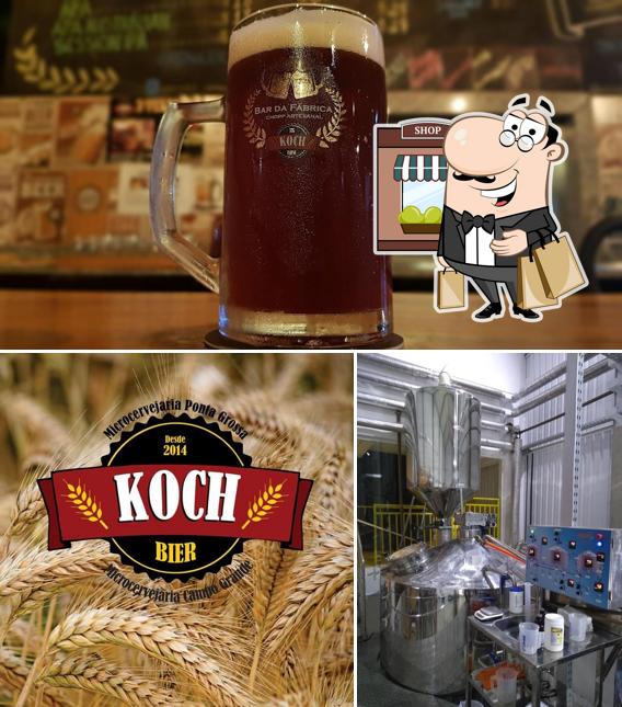 Dê uma olhada a ilustração apresentando exterior e cerveja no Koch Cervejaria Campo Grande