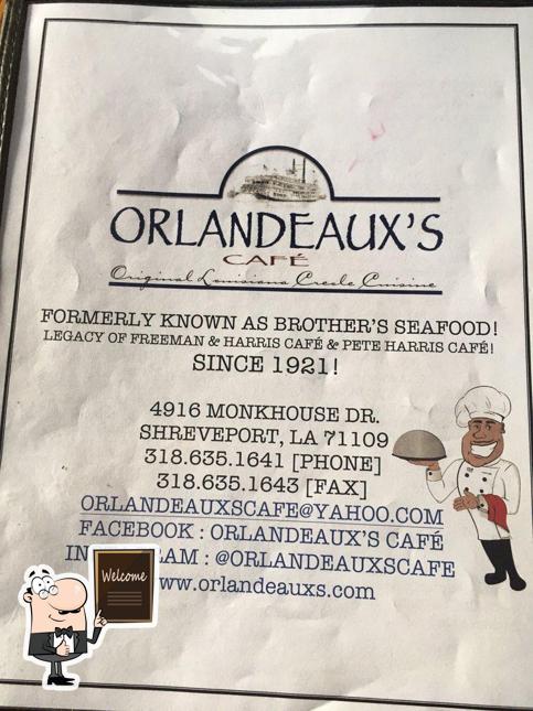 Orlandeaux’s Café In Shreveport - Restaurant Menu And Reviews