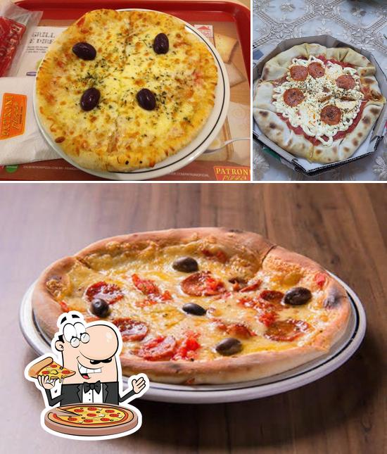 Escolha pizza no Patroni Pizza