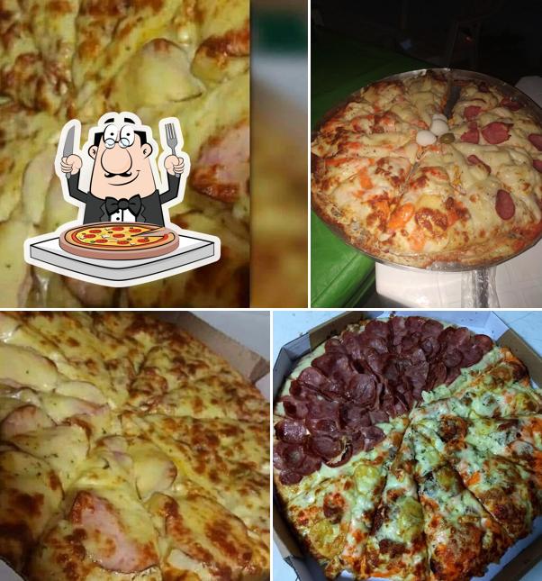 Escolha pizza no Lanchonete Giga byte