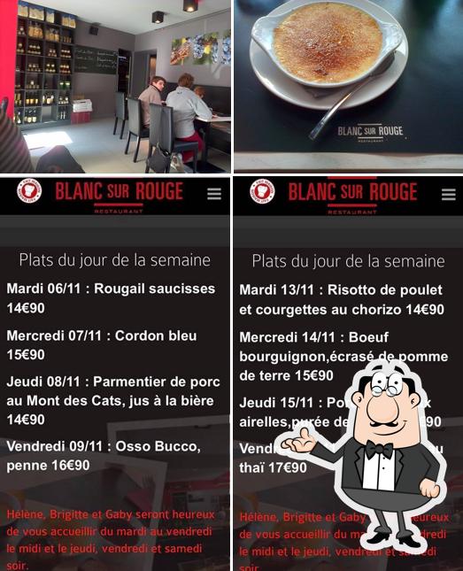 L'intérieur de Blanc sur Rouge