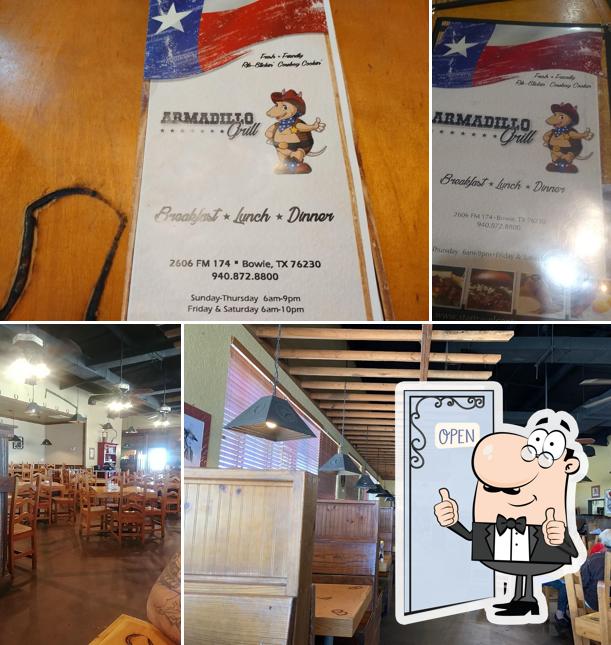 Armadillo Grill, 2606 FM174 in Bowie Restaurant menu and reviews