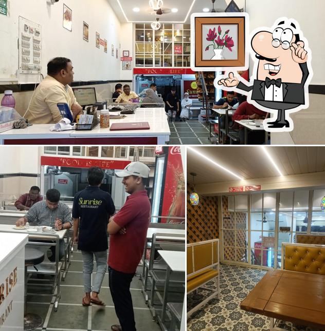 The interior of Sunrise family Restaurant