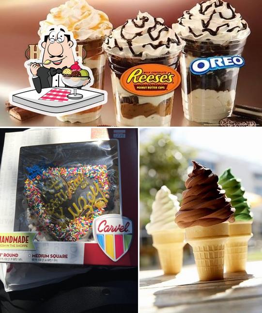 Carvel offers a variety of sweet dishes